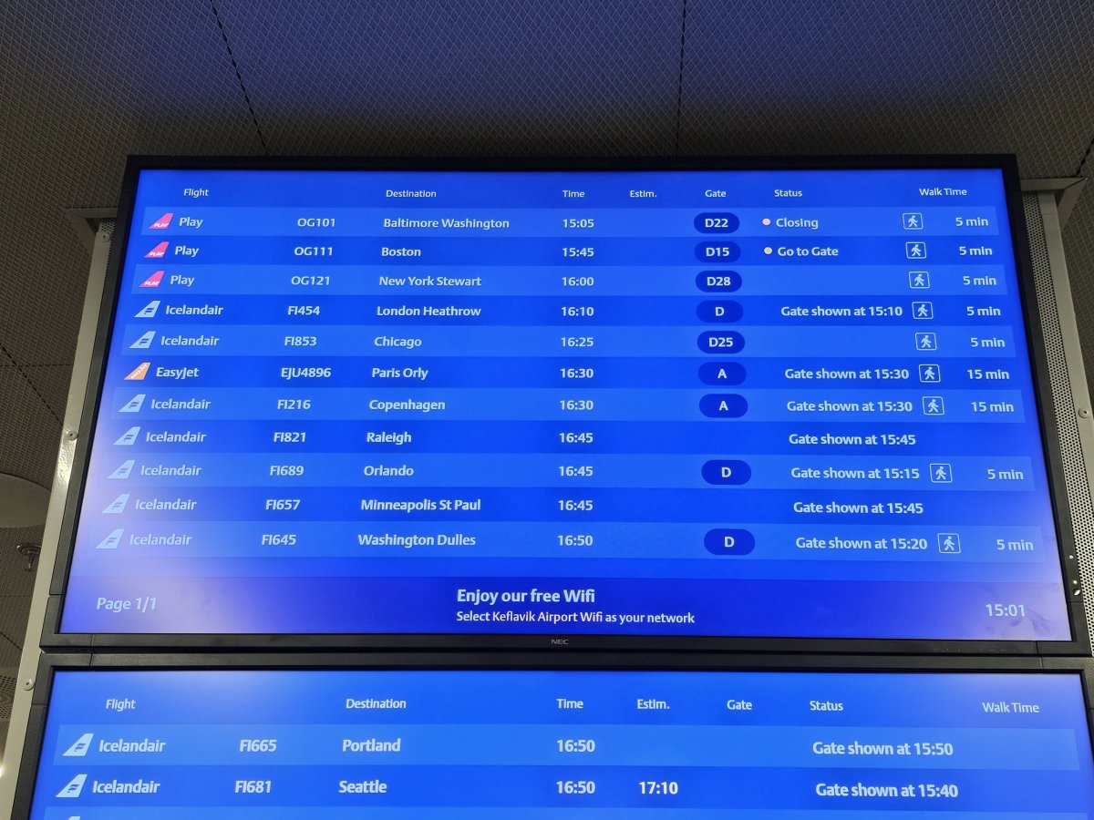 Odletová tabule KEF