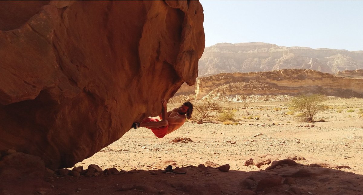 Boulder problem v Timna park.