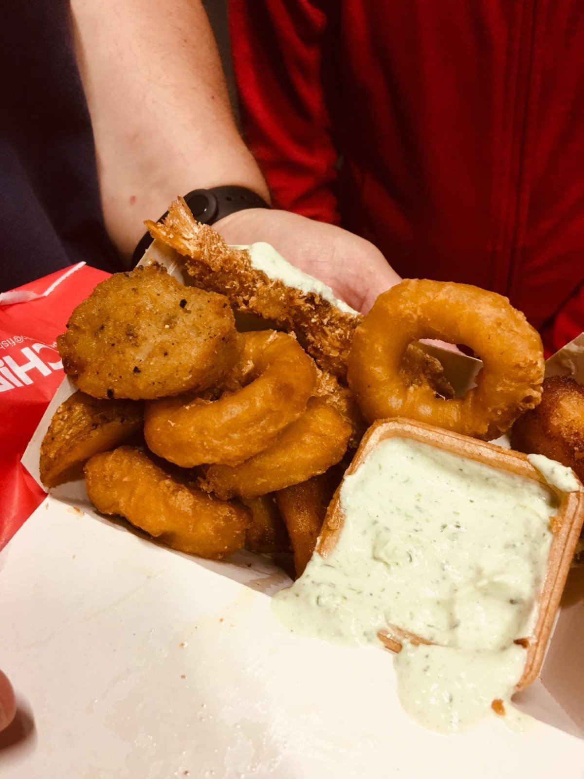 Smažené mořské plody