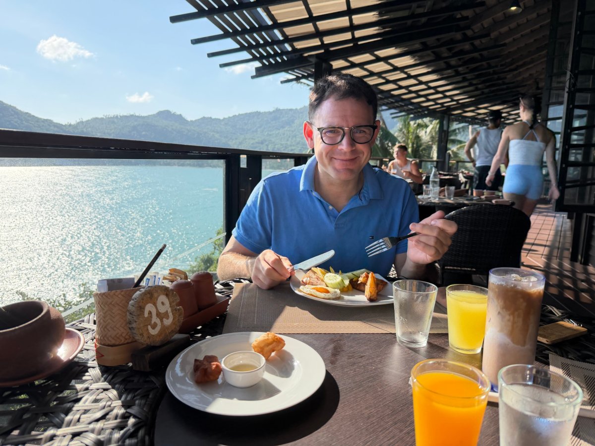 Já u hotelové snídaně