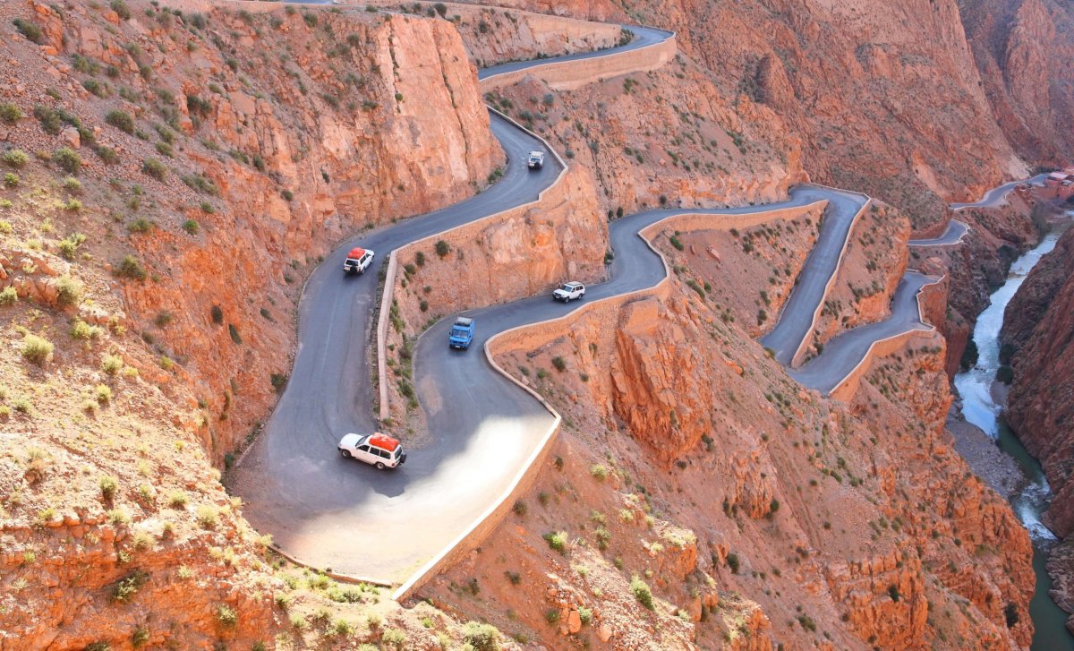 Horská silnice v Maroku