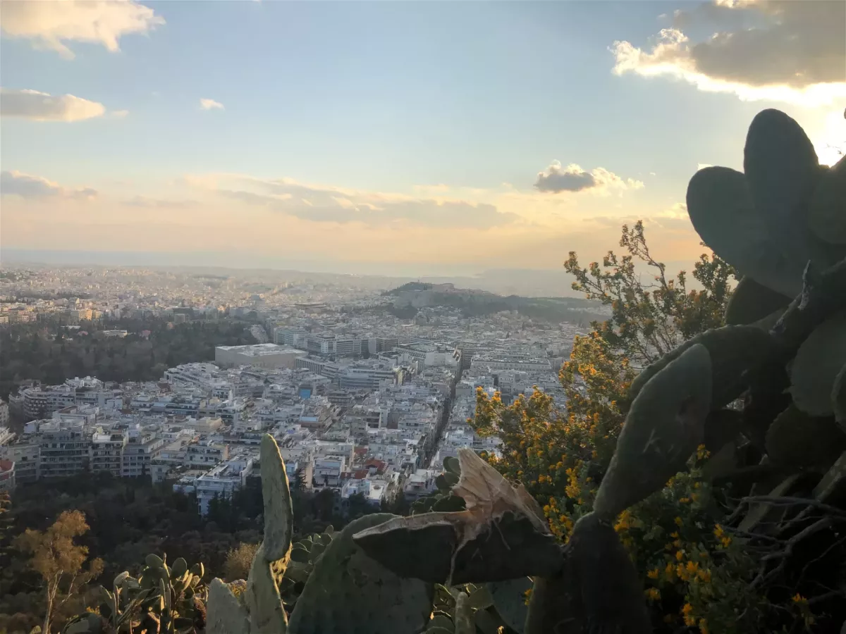 Pohled na Athény