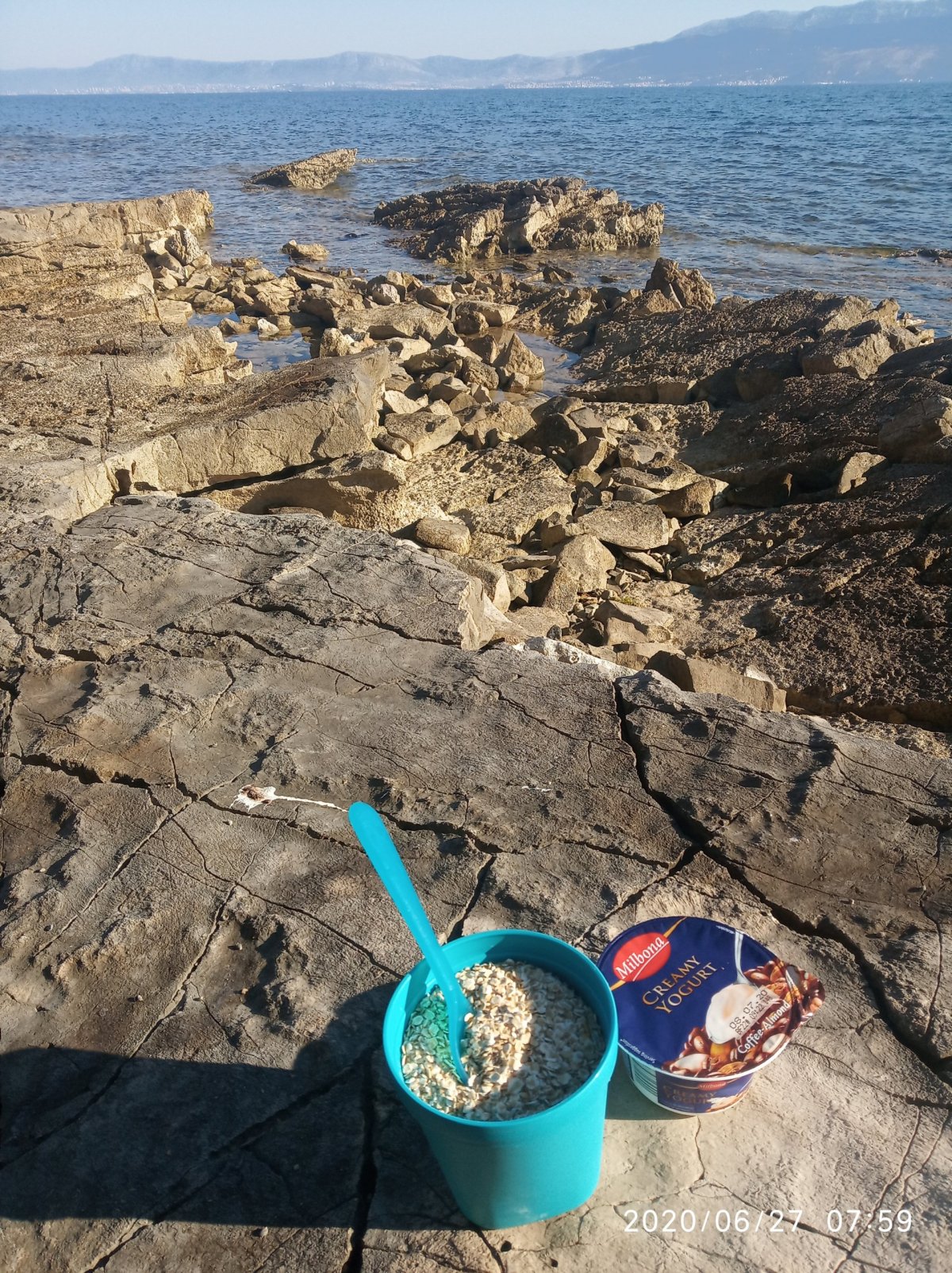 První ráno na Brači