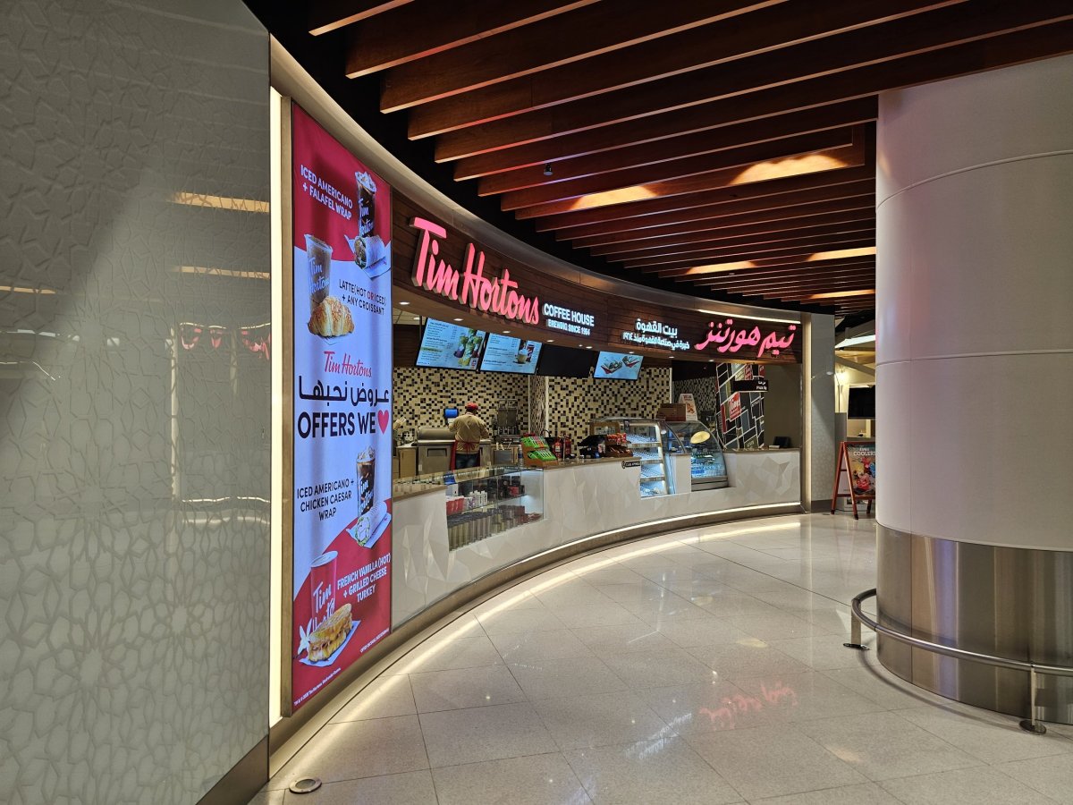 Tim Hortons, mezzanine, veřejná část