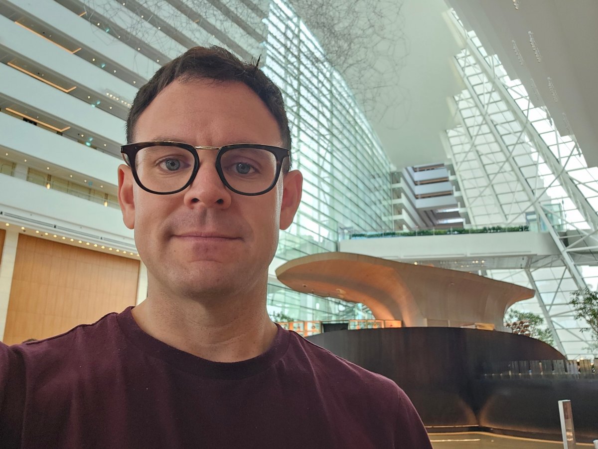 Já v lobby hotelu Marina Bay Sands