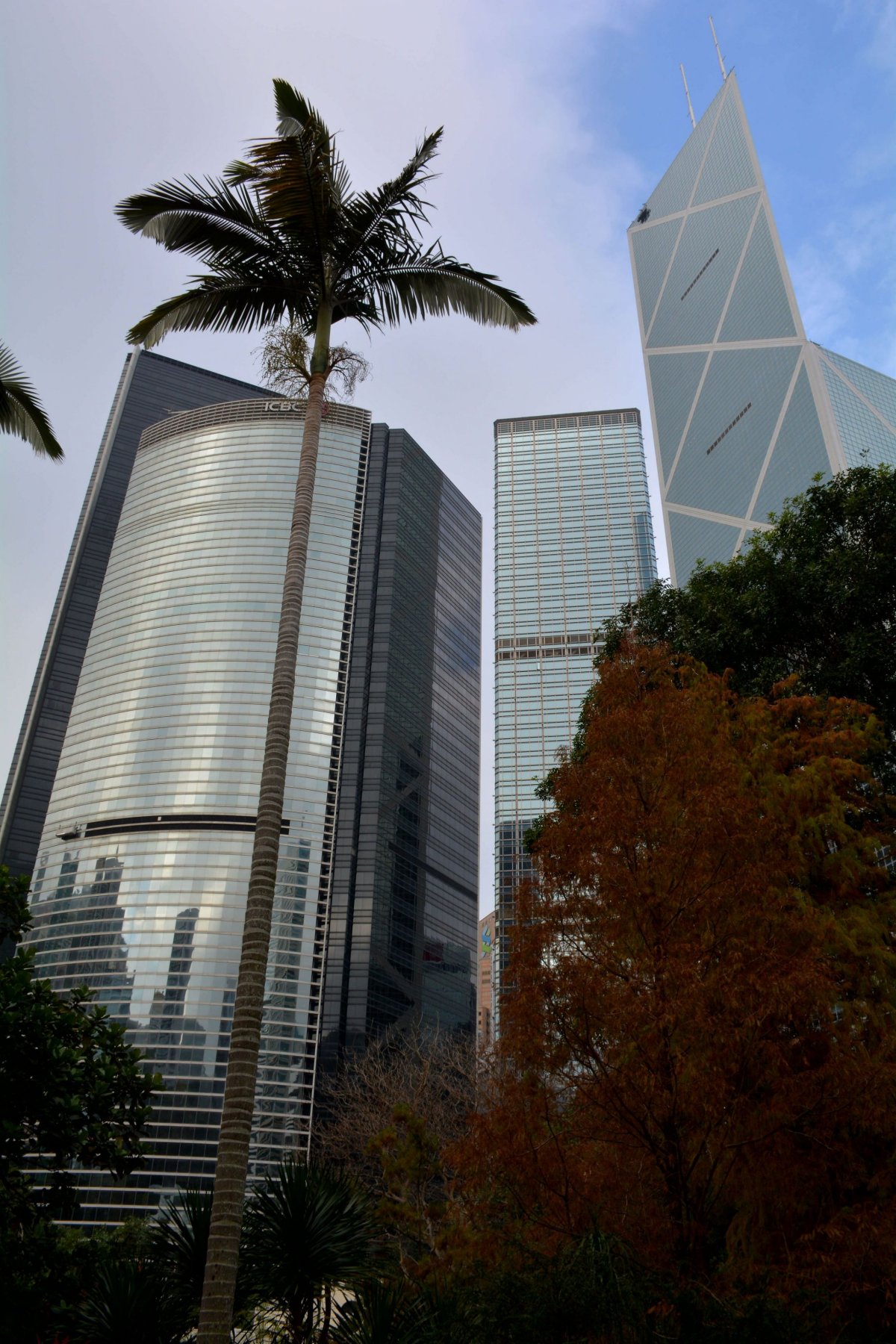 Mrakodrapy z Hong Kong parku 