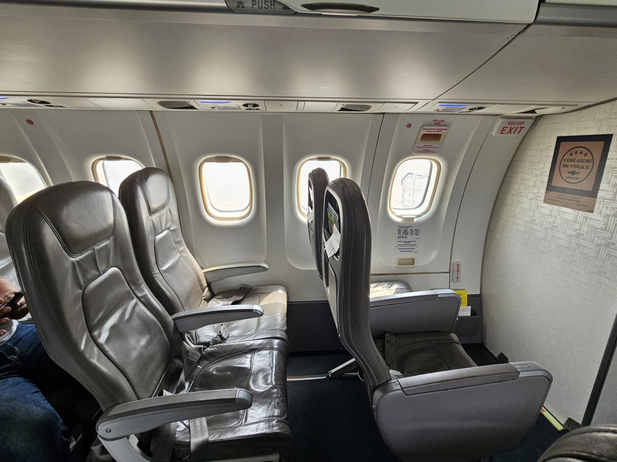 Sedačky v letadle ATR