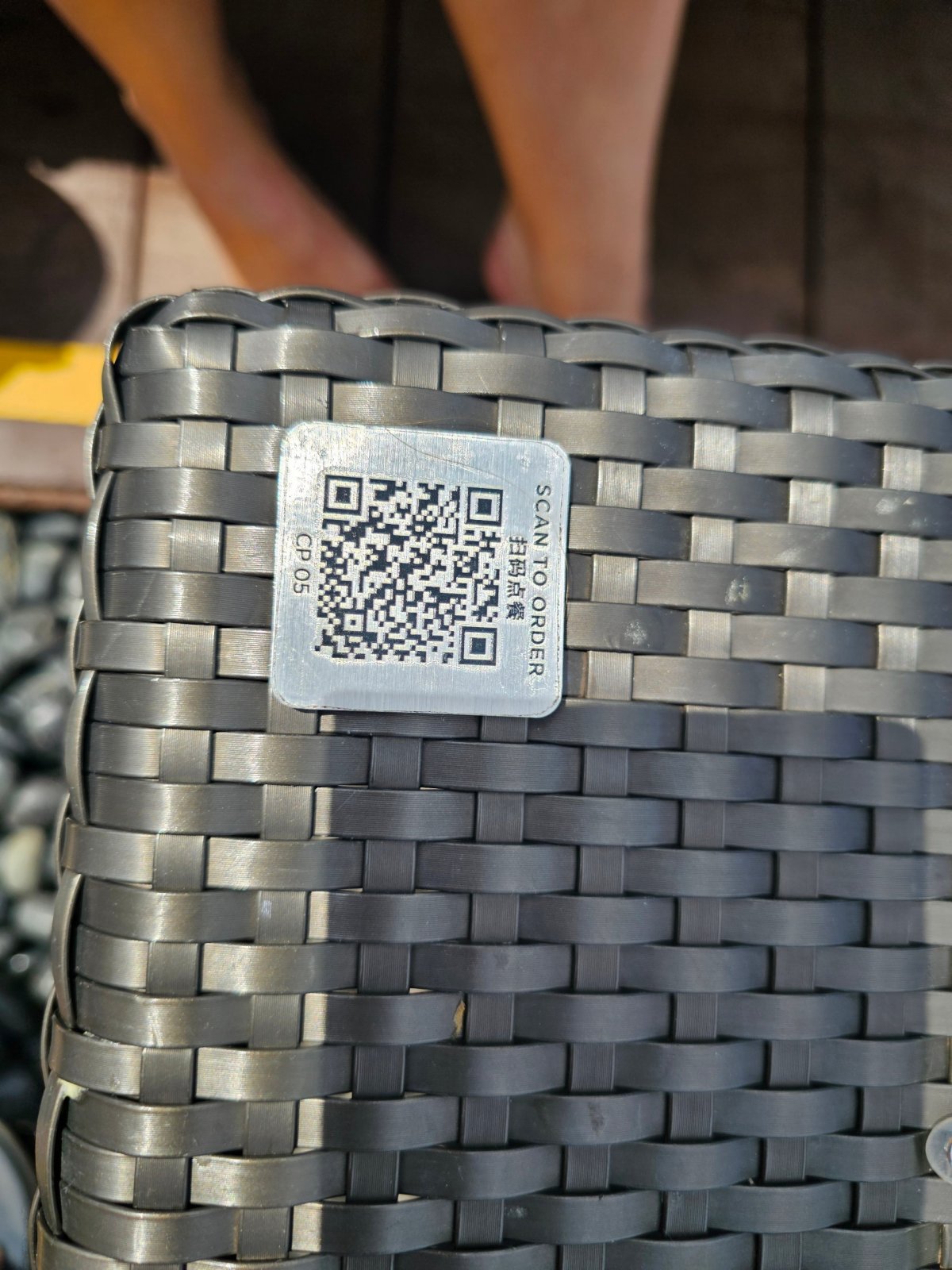 QR kód pro objednání občerstvení k lehátku