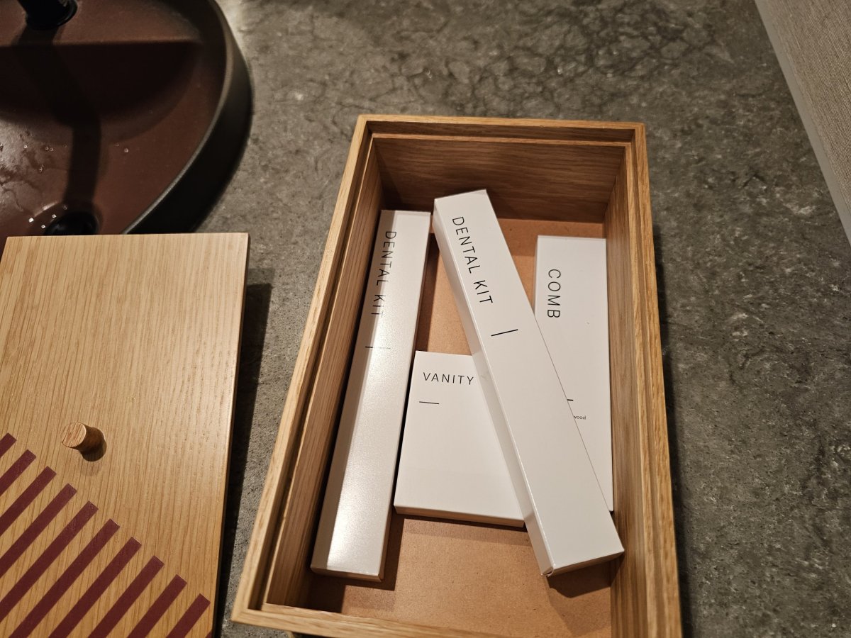 Amenity kit v koupelně