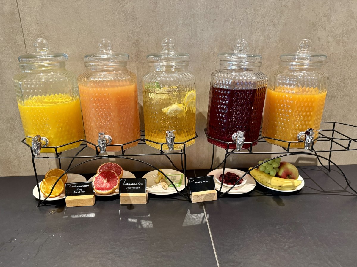 Nabídka čerstvých džusů