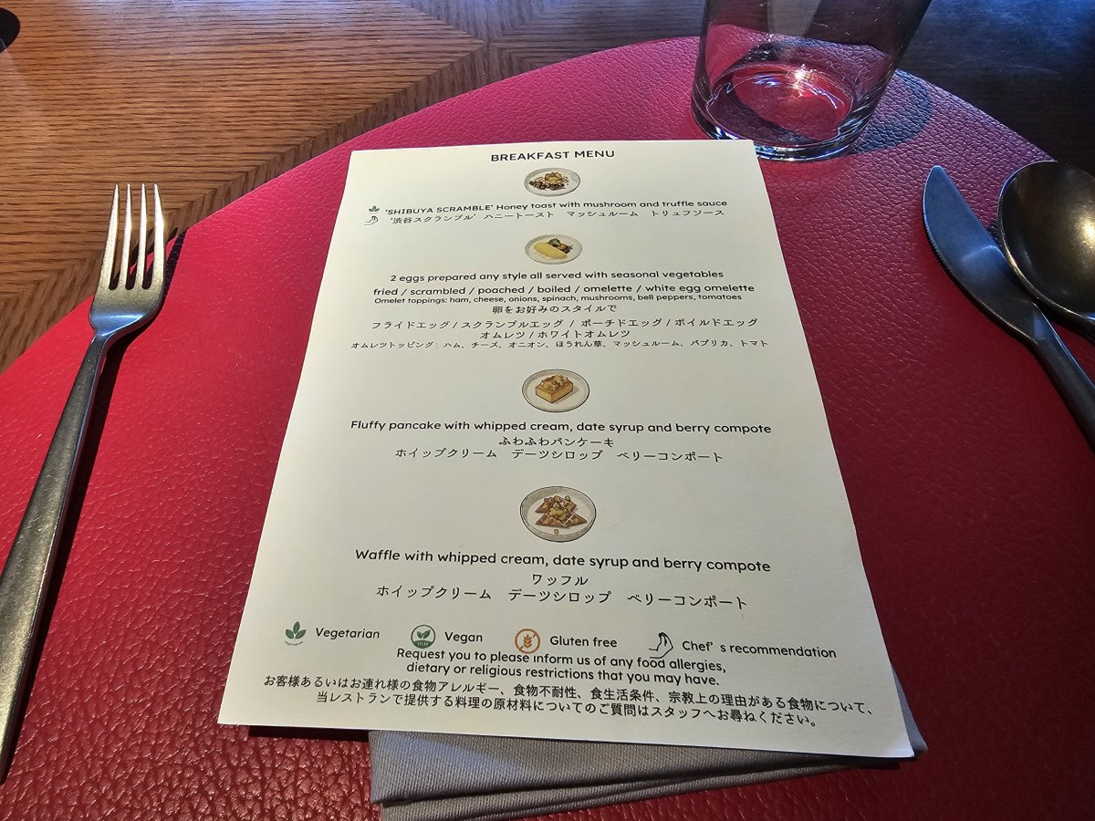 Snídaně - a la carte menu