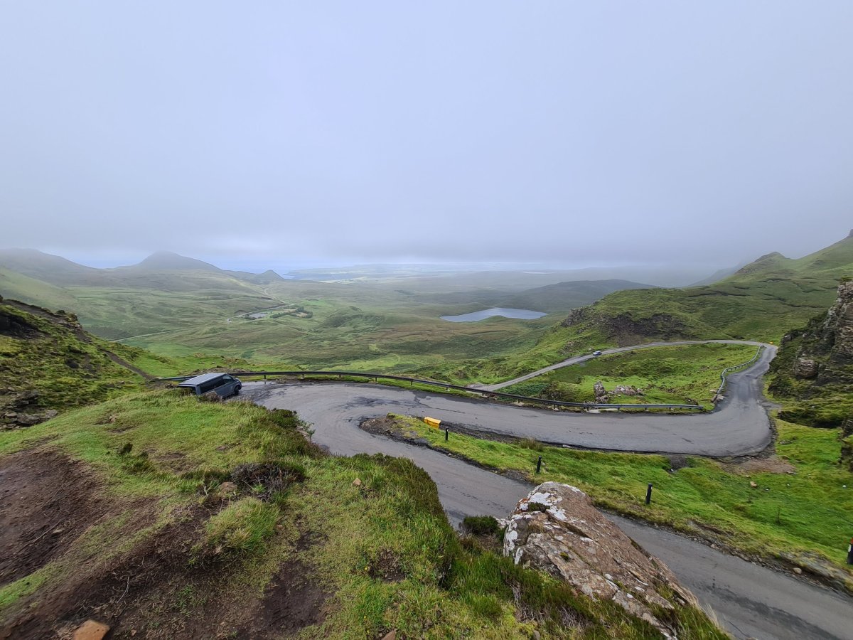 Výhled ze začátku trasy