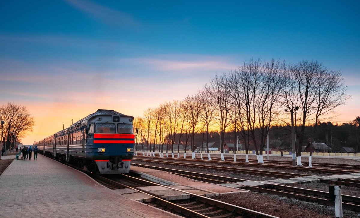 Vlak v Bělorusku