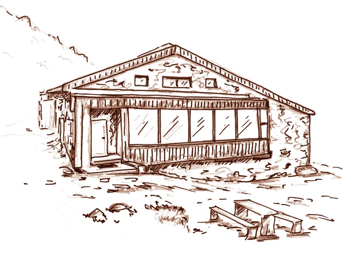 Kamenná chata na Chopoku