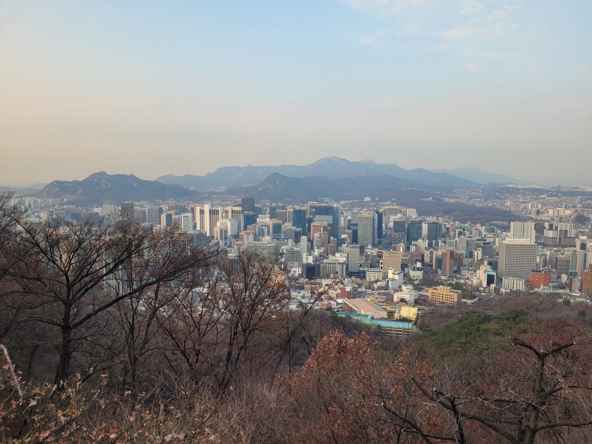 Výhled z Namsan Hill