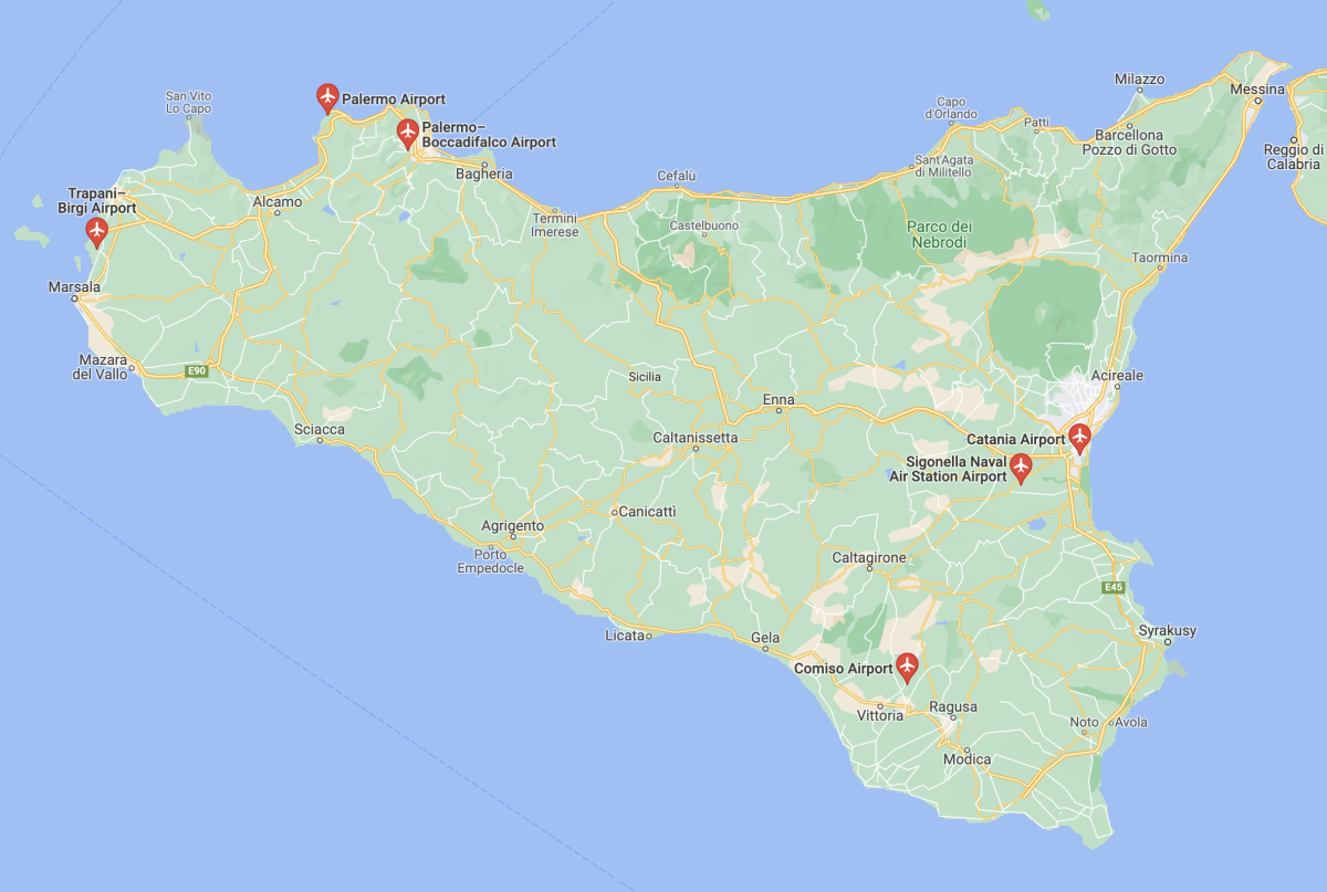 Letiště na Sicílii