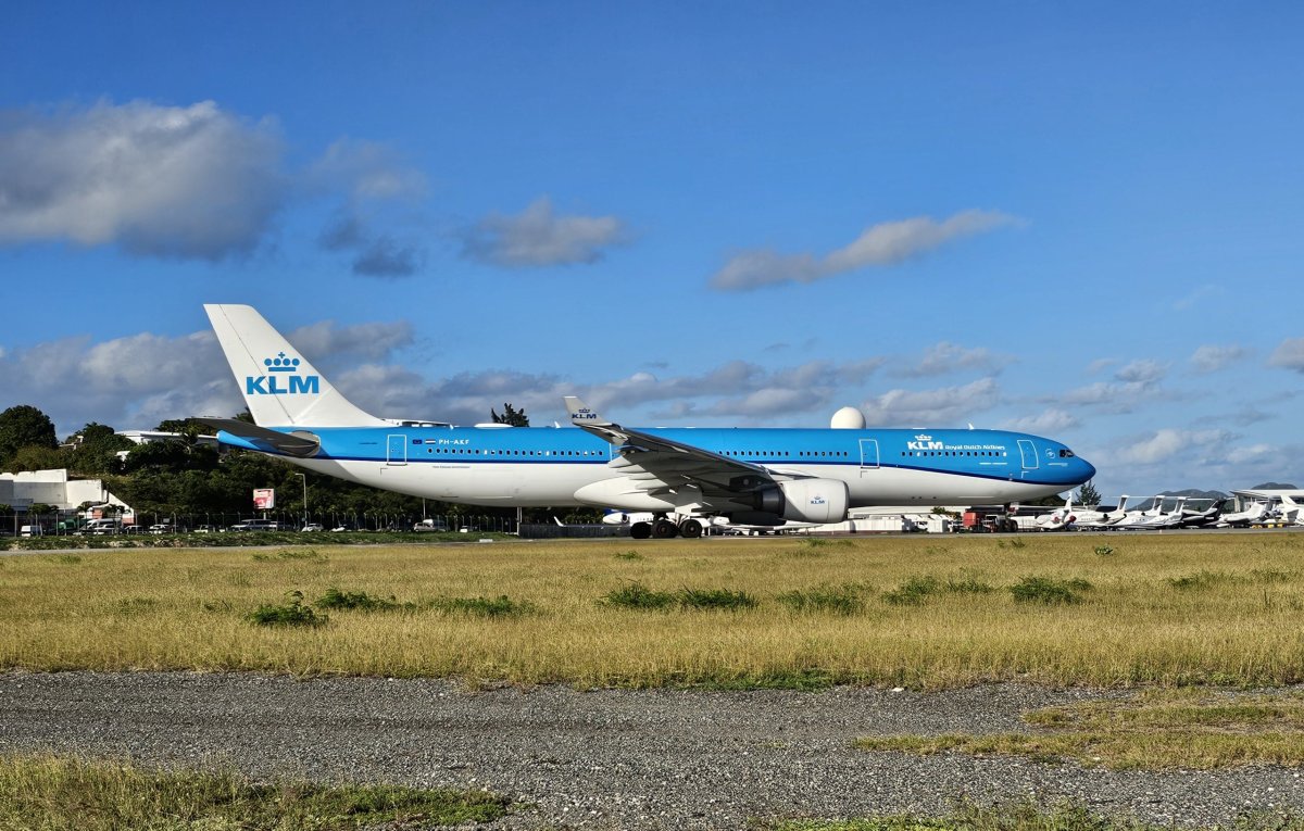 KLM na letišti Sint Maarten, SXM