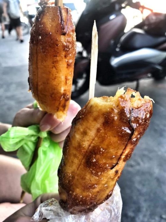 Manila - grilované banány