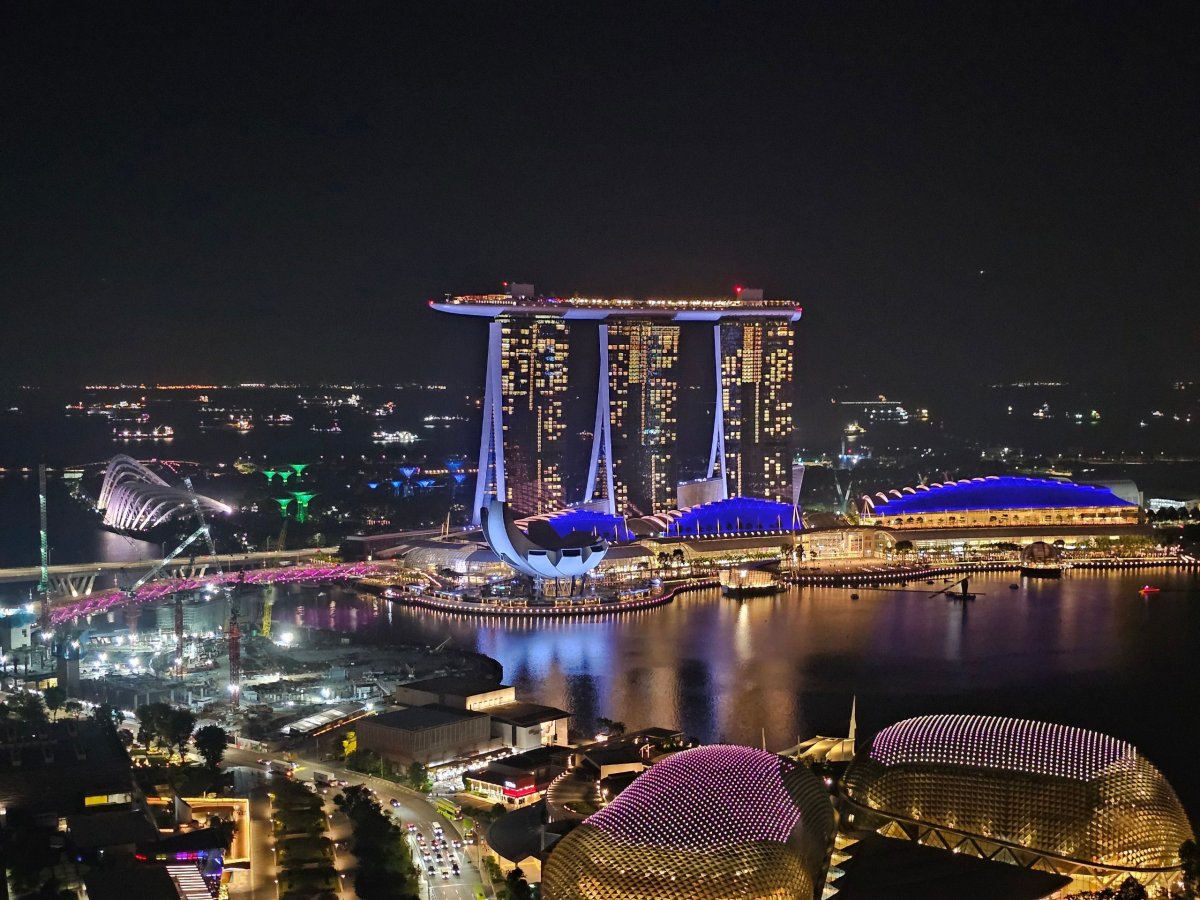 Noční výhled z pokoje