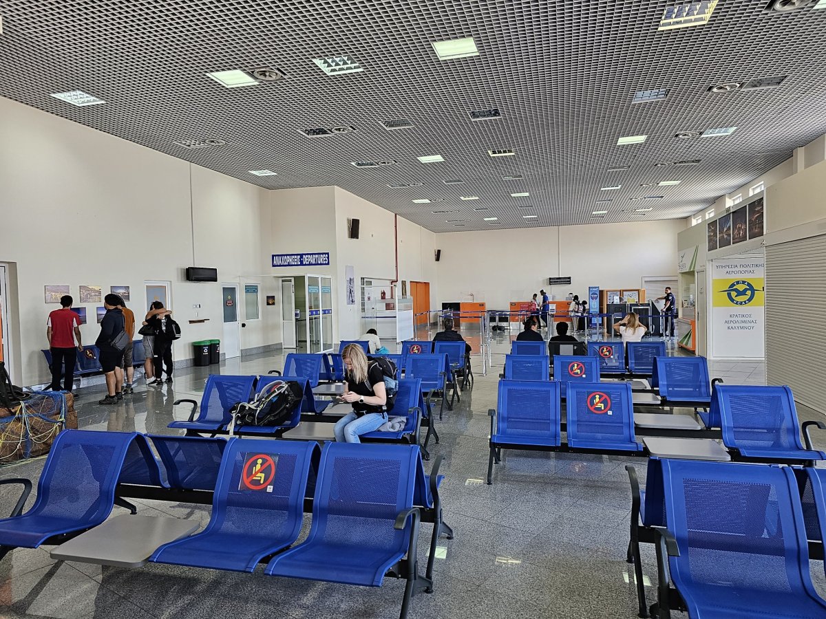 Check-in hala, letiště Kalymnos