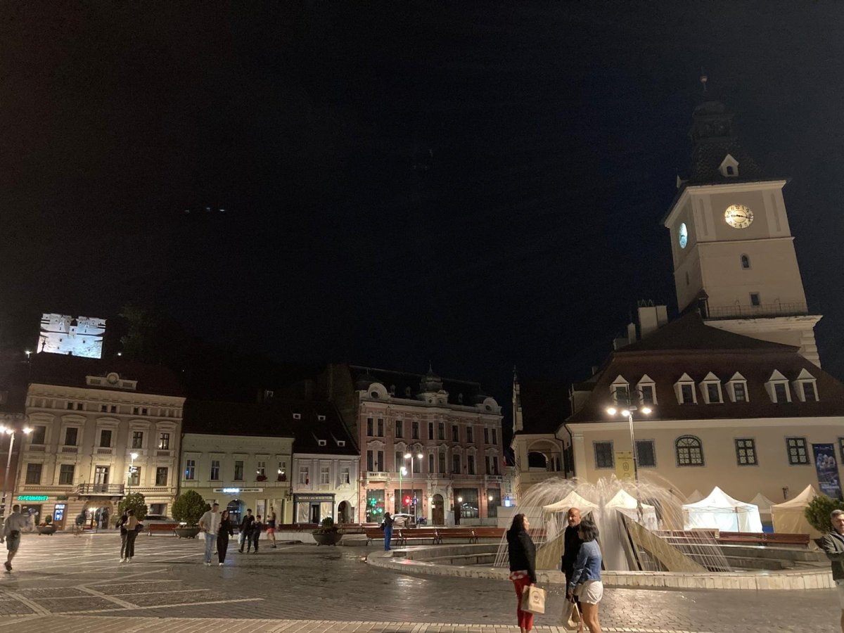 Náměstí Piata Sfatului se Starou radnicí