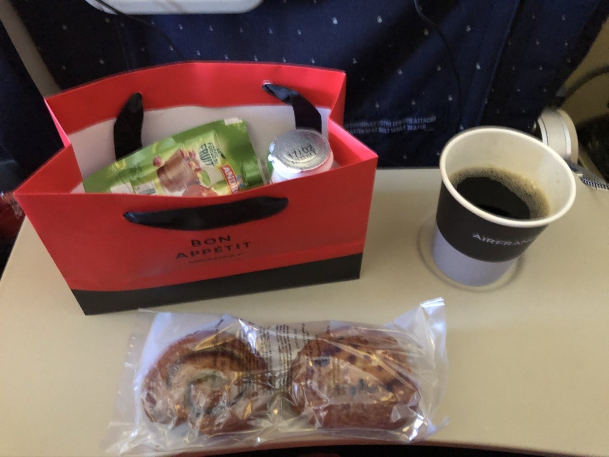 Snack na letu Paris - Cancun