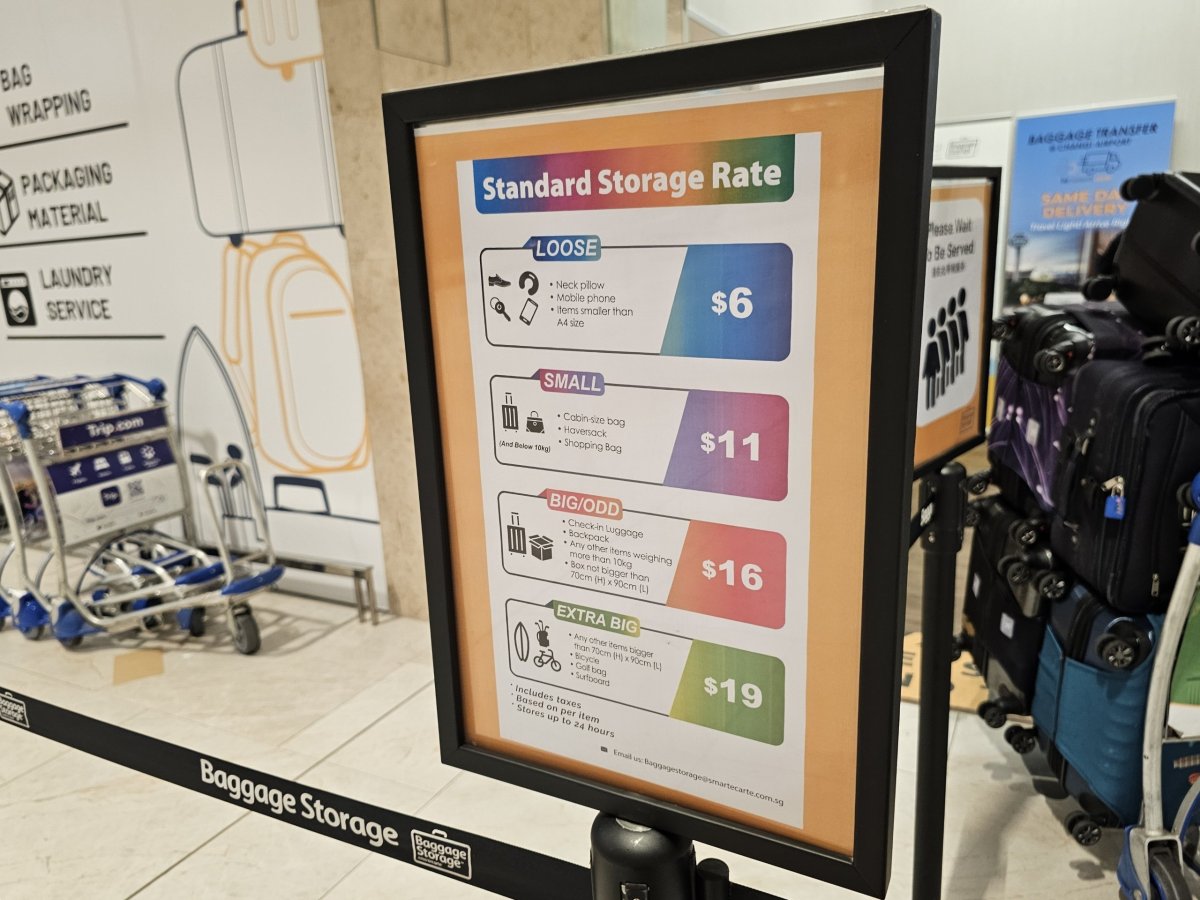 Ceník úschoven zavazadel