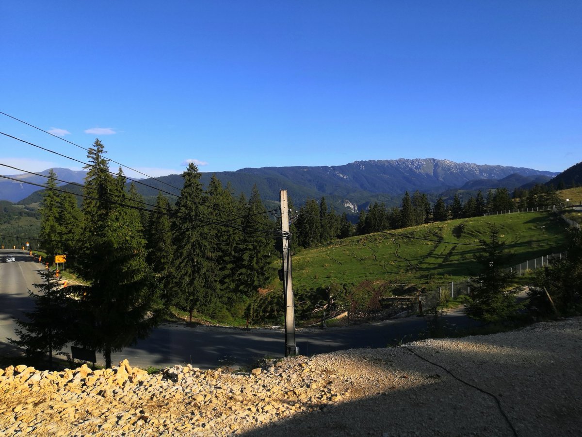 Výhledy z okna ubytování další ráno