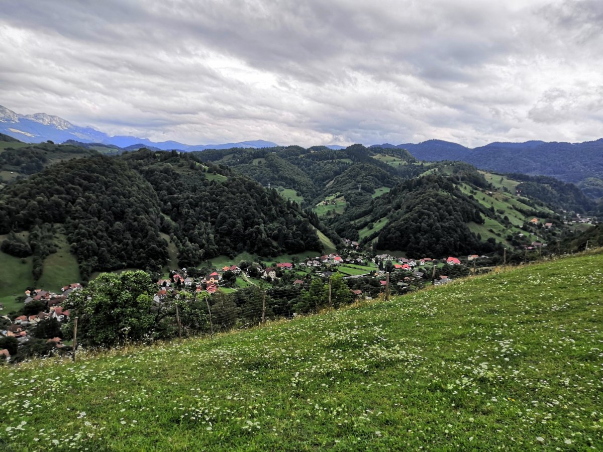 Výhledy po cestě na ubytování