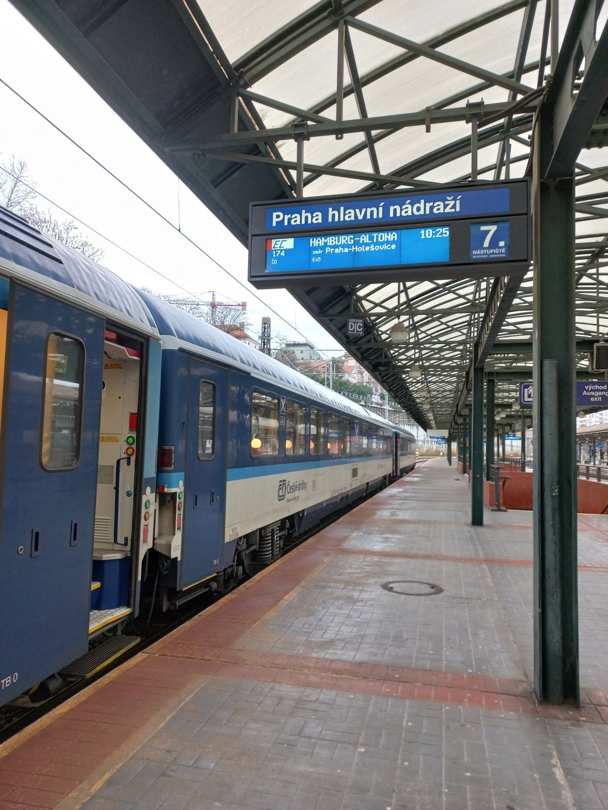 Vlak Praha-Berlín