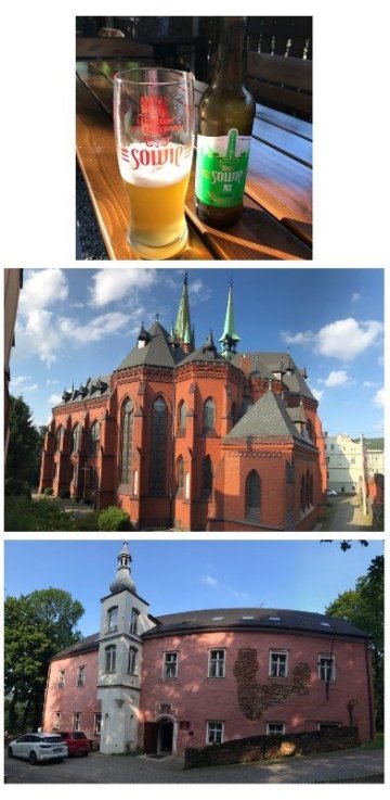 ...pivo Sowie, kostel sv. Mikuláše a ubytování Dwór Górny