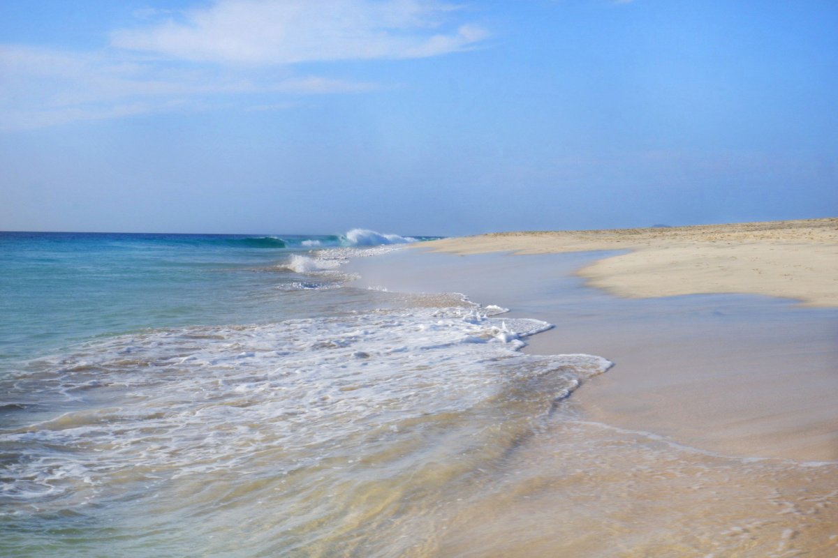 Písčitá pláž v Santa Maria