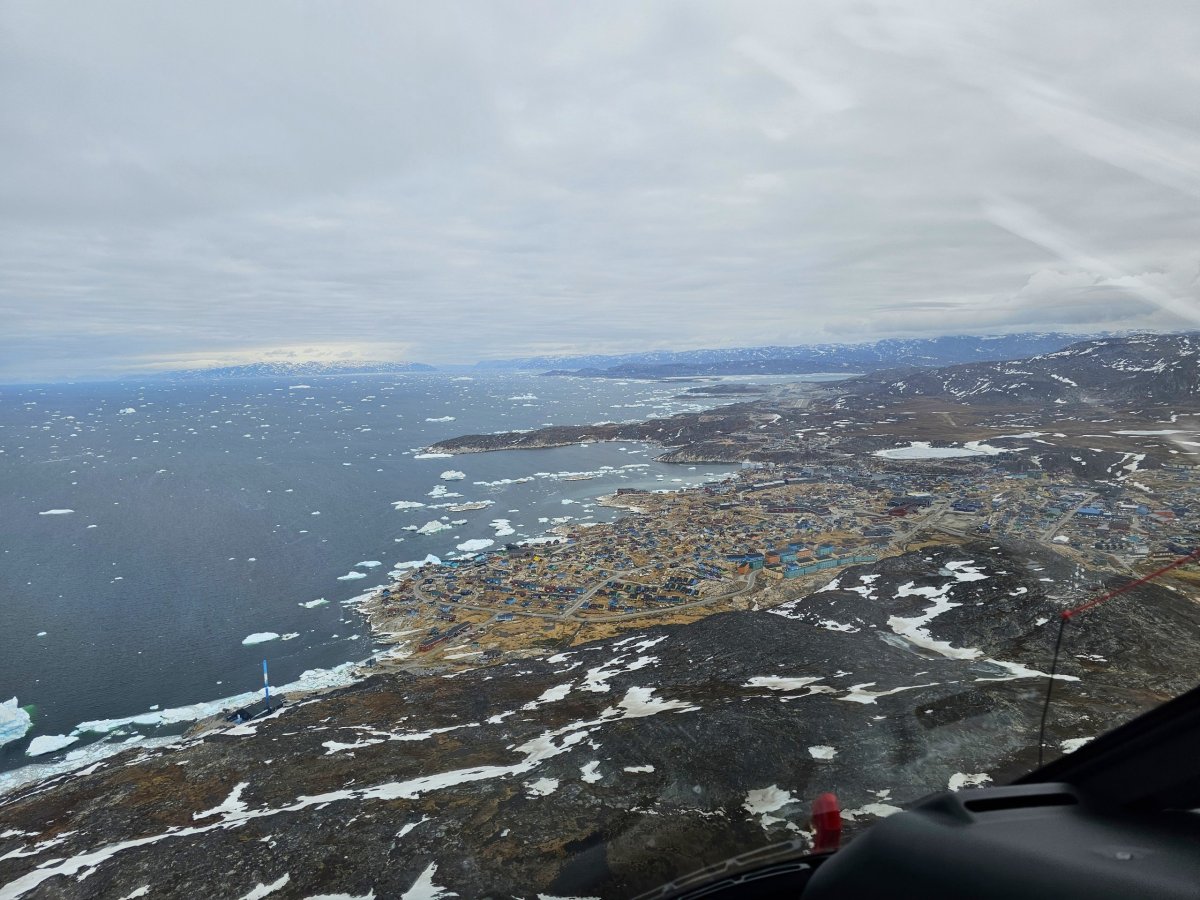 Ilulissat z vrtulníku