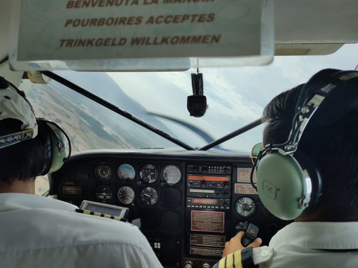 Pohled z cockpitu