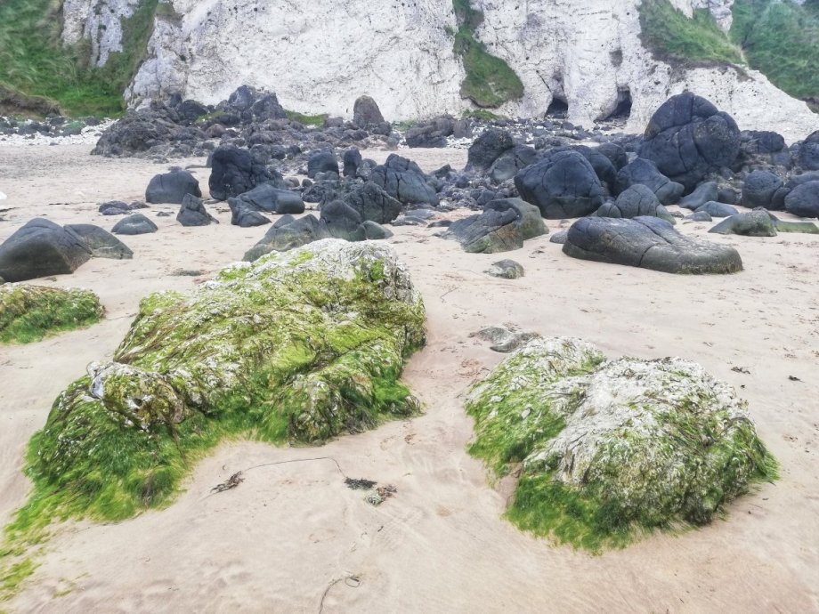 pláž cestou z Obrova chodníku