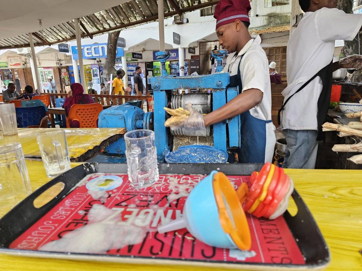 Příprava cukrové třtiny