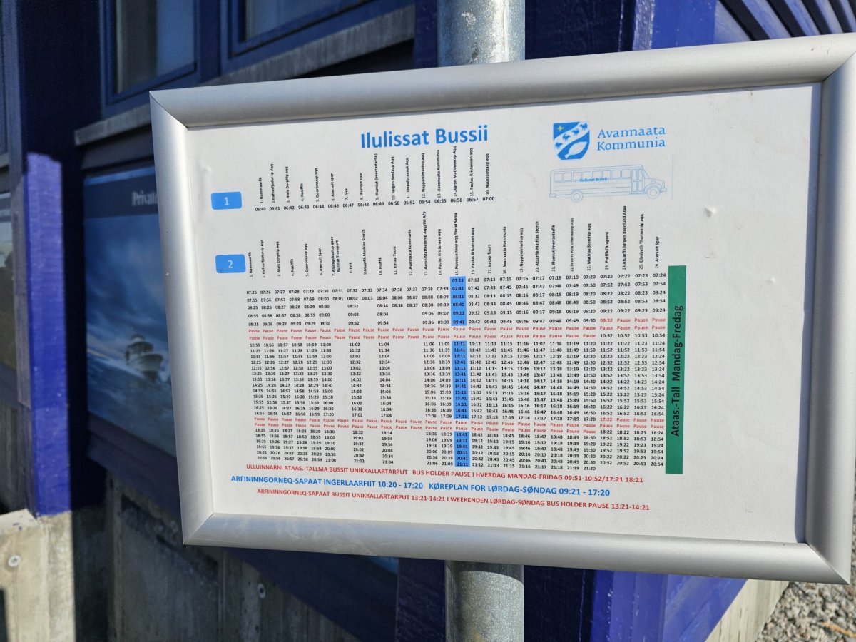 Jízdní řád autobusu