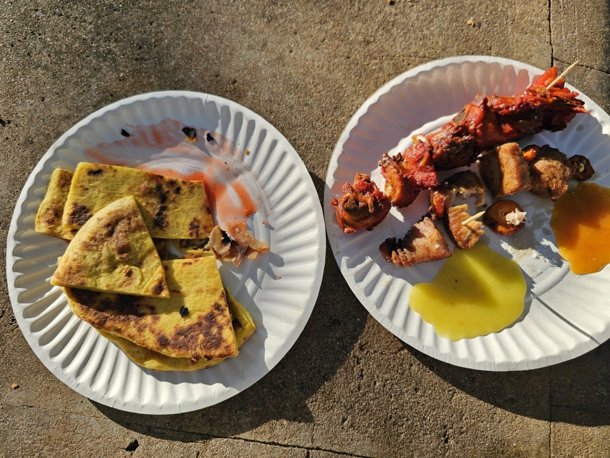 Moje večeře v parku Forodhani