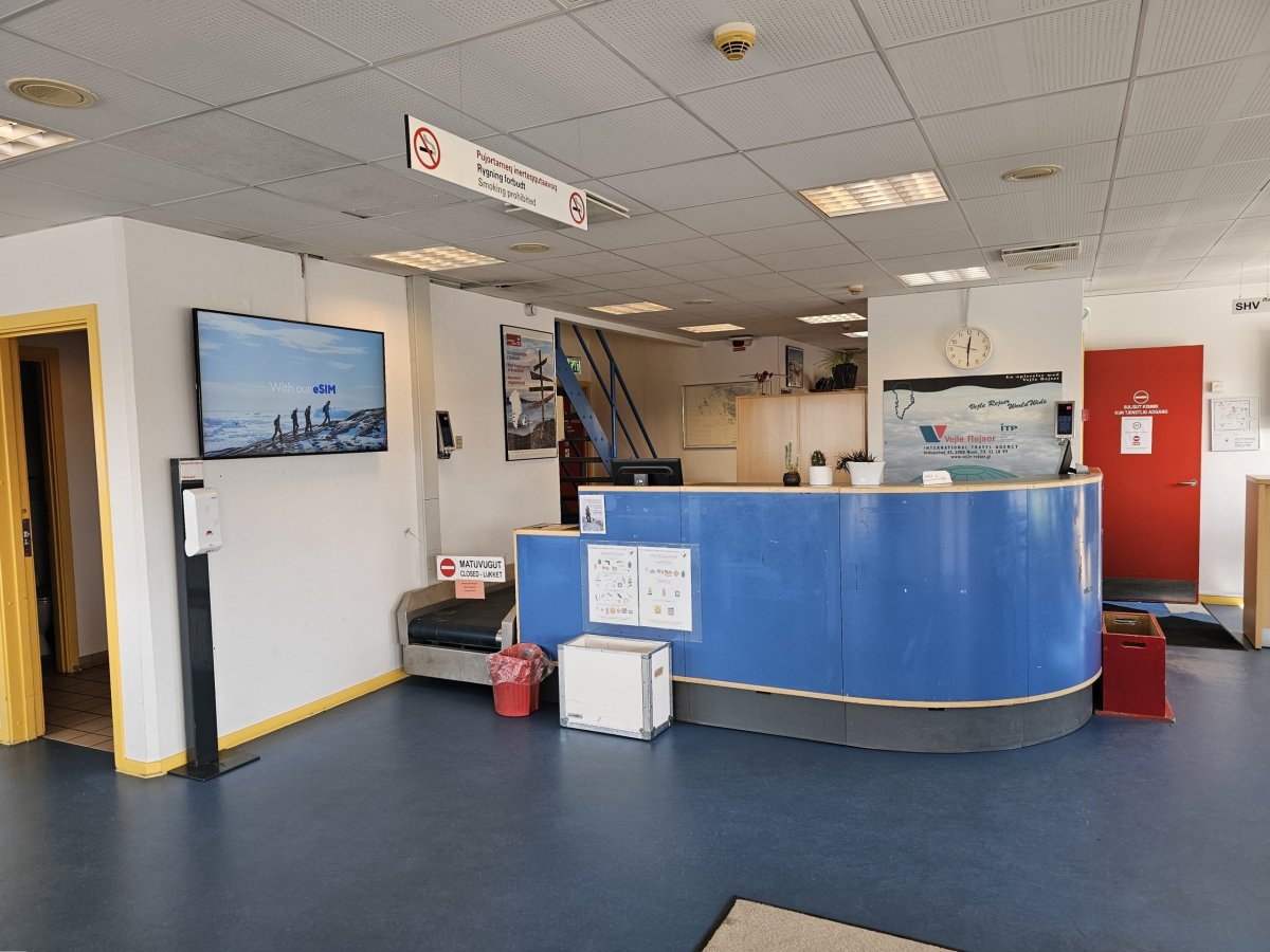 Check-in, letiště Sisimiut
