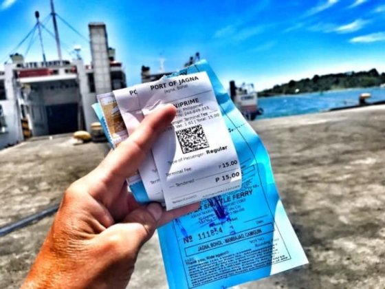 Trajekt z Boholu na Camiguin