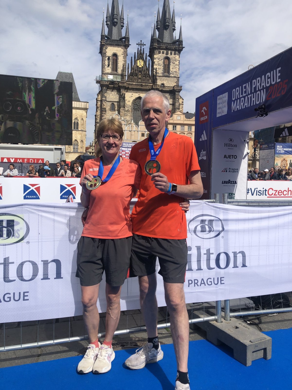 Pražský maraton před odletem