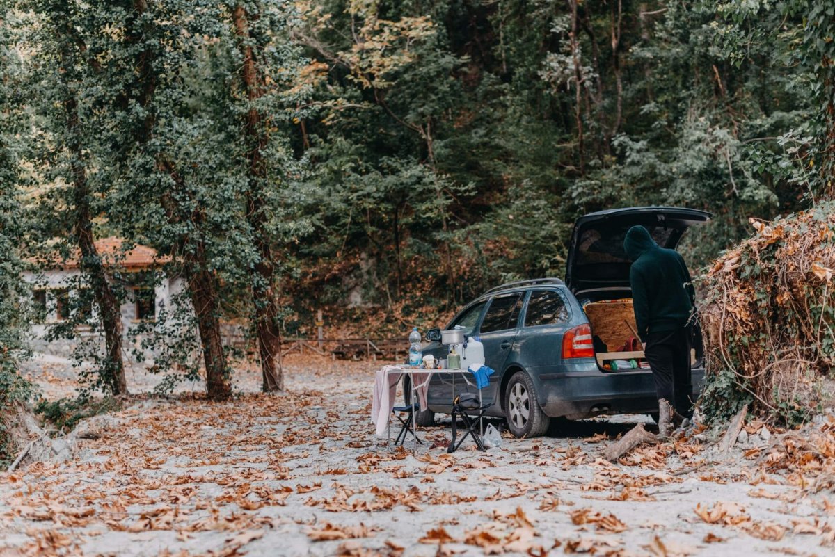 Horní parkoviště.