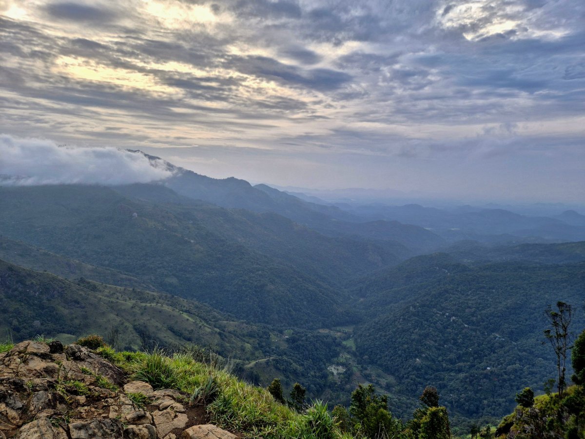 Východ slunce z Ella Rock