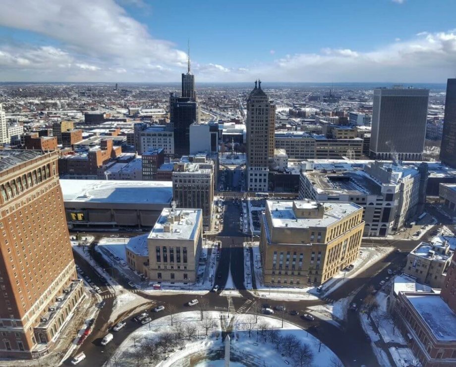 Výhľad z radnice na Buffalo