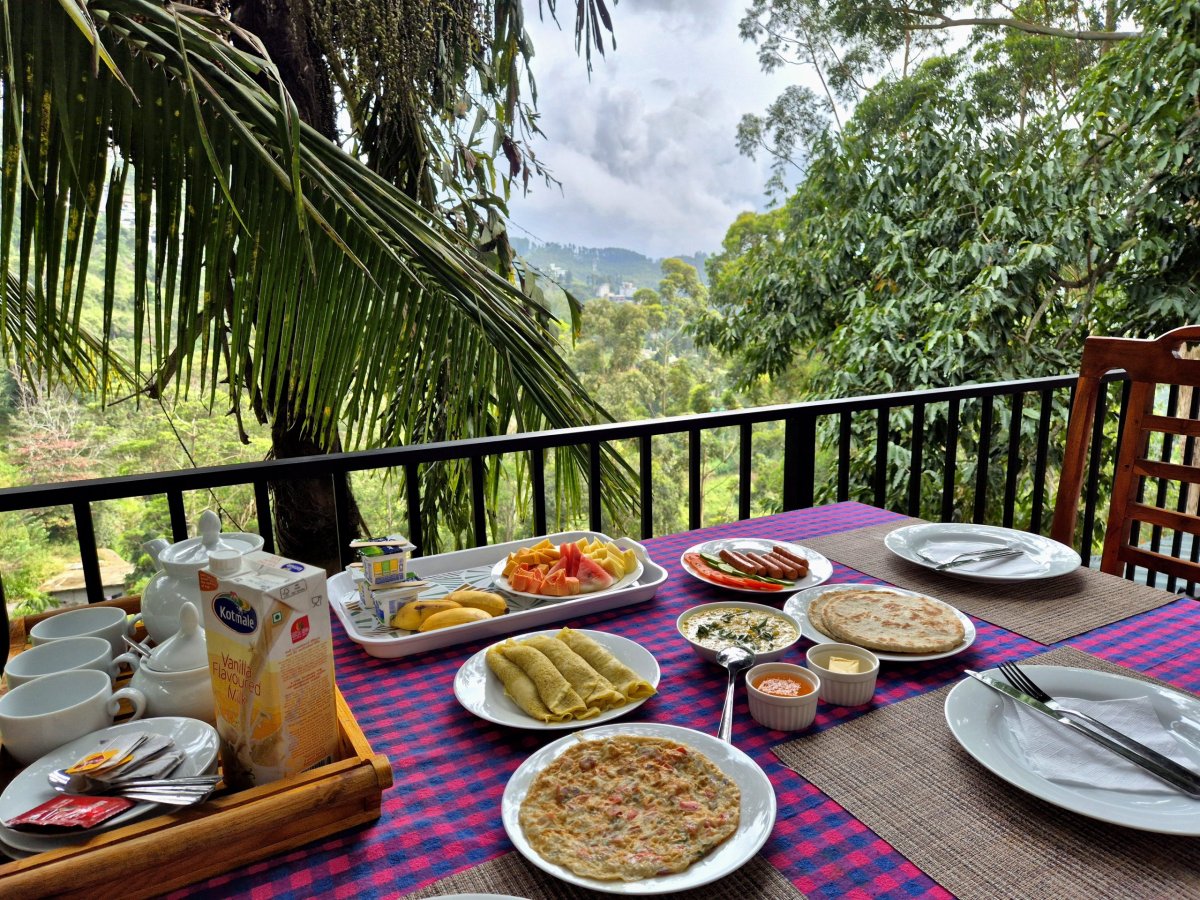 Snídaně v Rose Dale Homestay 