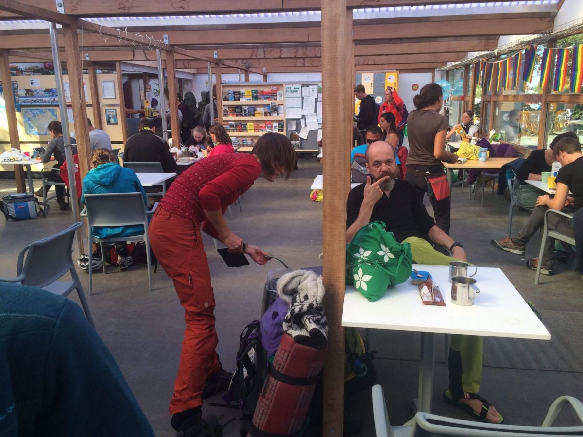 Společenská místnost v kempu