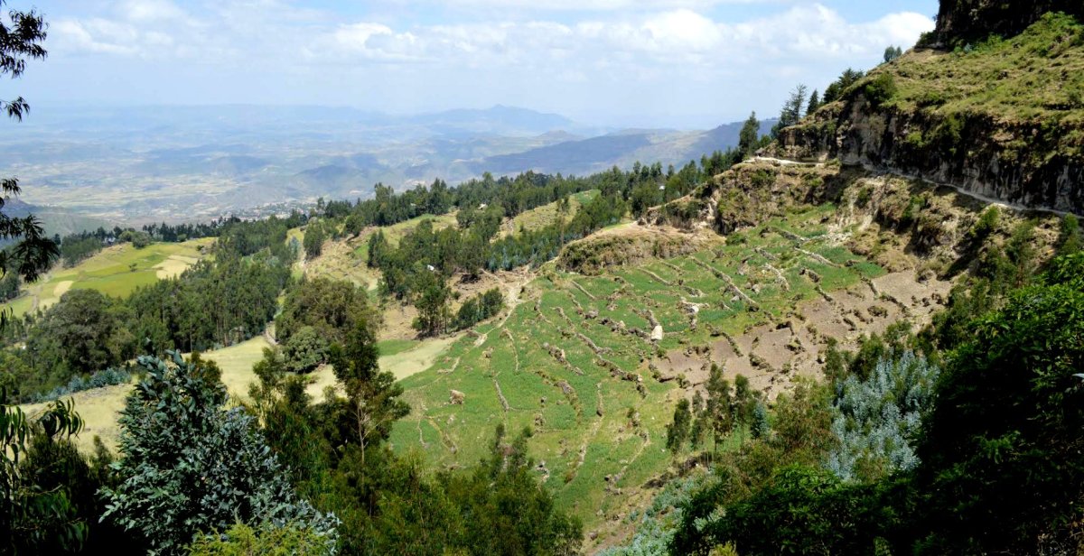Nad městem Lalibela