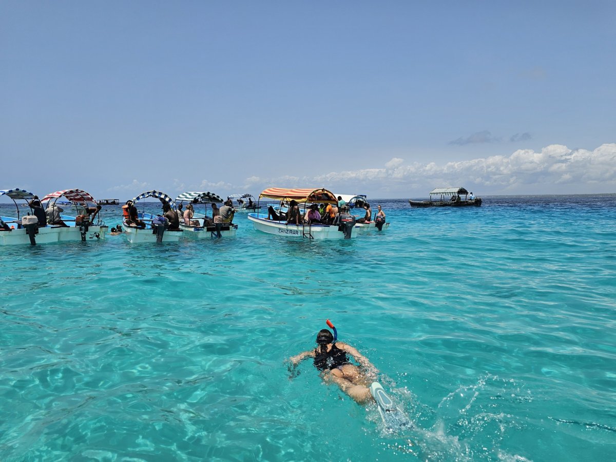 Šnorchlování poblíž Mnemba atol