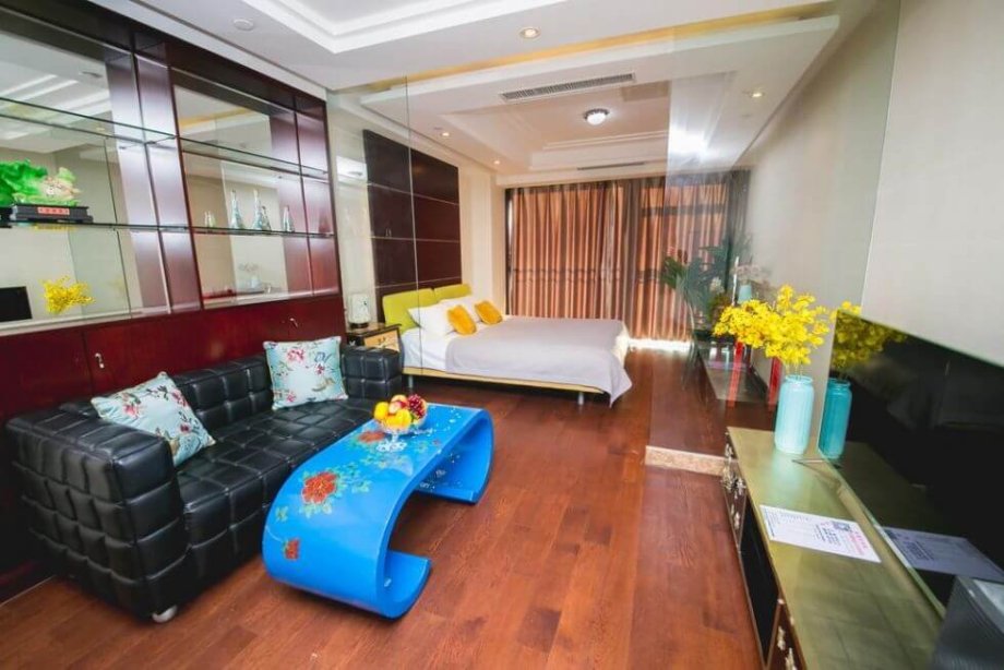 Apartmán byl velký. Pro 4 osoby