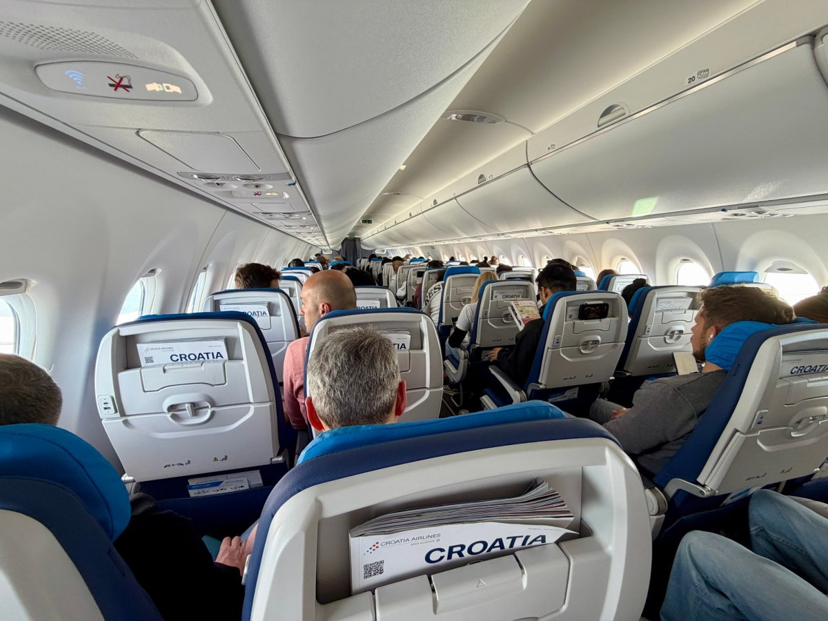Interiér Croatia Airlines
